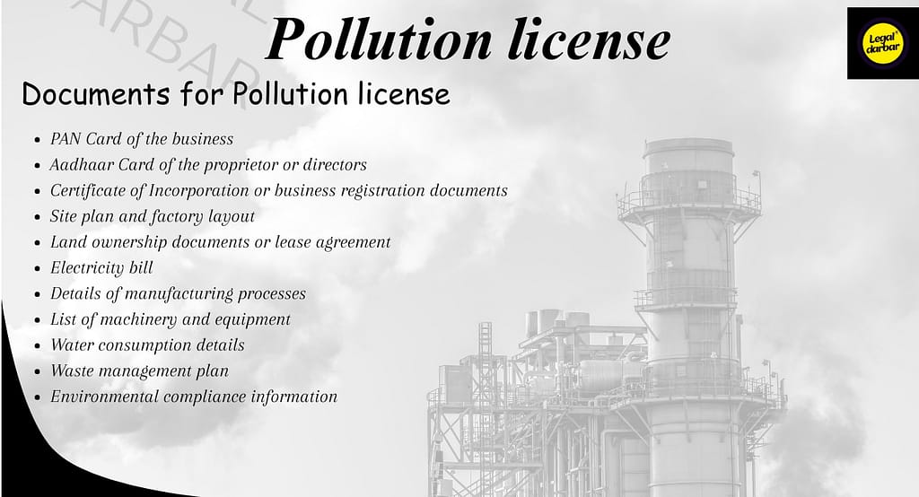 legal darbar pollution licenses 
