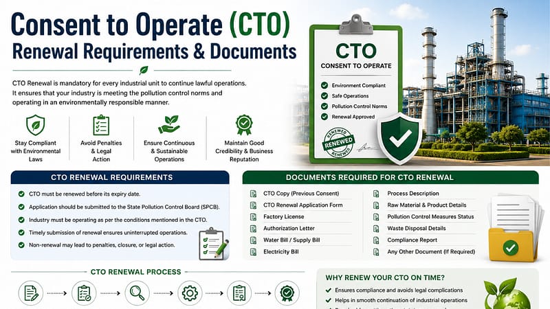 Consent to Operate CTO renewal requirements and documents